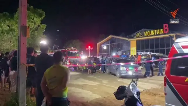 Cháy lớn tại hộp đêm ở Thái Lan, gần 50 người thương vong - Ảnh 1. Cháy lớn tại hộp đêm ở Thái Lan, gần 50 người thương vong - Ảnh 1.