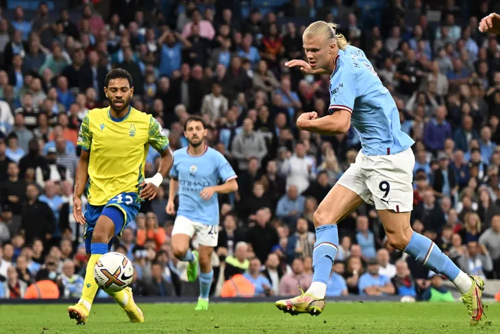 Vòng 5 Ngoại hạng Anh: Haaland lập hat-trick, Man City thắng đậm Nottingham Forest - Ảnh 2. Vòng 5 Ngoại hạng Anh: Haaland lập hat-trick, Man City thắng đậm Nottingham Forest - Ảnh 2.