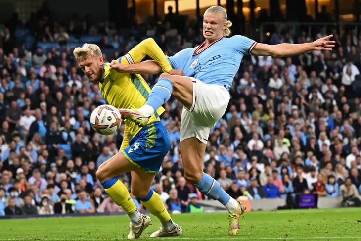 Vòng 5 Ngoại hạng Anh: Haaland lập hat-trick, Man City thắng đậm Nottingham Forest - Ảnh 1. Vòng 5 Ngoại hạng Anh: Haaland lập hat-trick, Man City thắng đậm Nottingham Forest - Ảnh 1.