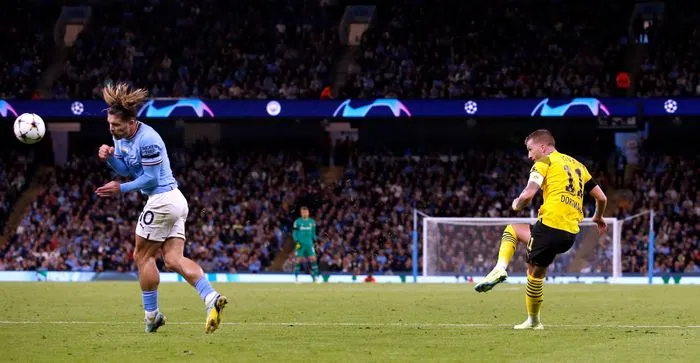 UEFA Champions League | Man City thắng ngược Dortmund, Chelsea chia điểm trước RB Salzburg - Ảnh 1. UEFA Champions League | Man City thắng ngược Dortmund, Chelsea chia điểm trước RB Salzburg - Ảnh 1.
