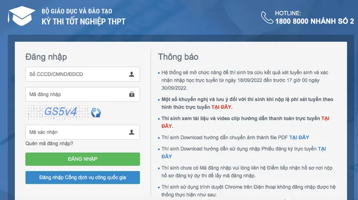 Hướng dẫn các bước xác nhận nhập học trực tuyến đại học năm 2022 - Ảnh 1. Hướng dẫn các bước xác nhận nhập học trực tuyến đại học năm 2022 - Ảnh 1.
