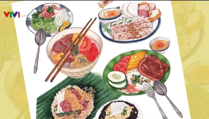 Đưa ẩm thực Việt ra thế giới qua tranh minh họa - Ảnh 2.
