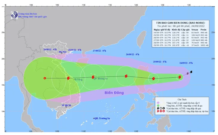 Bão Noru di chuyển nhanh, hướng về Biển Đông - Ảnh 1. Bão Noru di chuyển nhanh, hướng về Biển Đông - Ảnh 1.