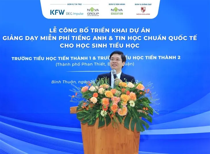 Ngân hàng tái thiết Đức đồng hành cùng NovaGroup tài trợ dự án giáo dục cho học sinh tiểu học - Ảnh 1. Ngân hàng tái thiết Đức đồng hành cùng NovaGroup tài trợ dự án giáo dục cho học sinh tiểu học - Ảnh 1.