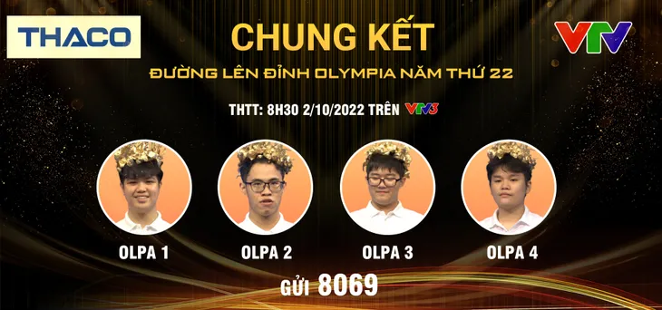 Bình chọn ứng viên tiềm năng trở thành Quán quân Đường lên đỉnh Olympia năm thứ 22 - Ảnh 1. Bình chọn ứng viên tiềm năng trở thành Quán quân Đường lên đỉnh Olympia năm thứ 22 - Ảnh 1.