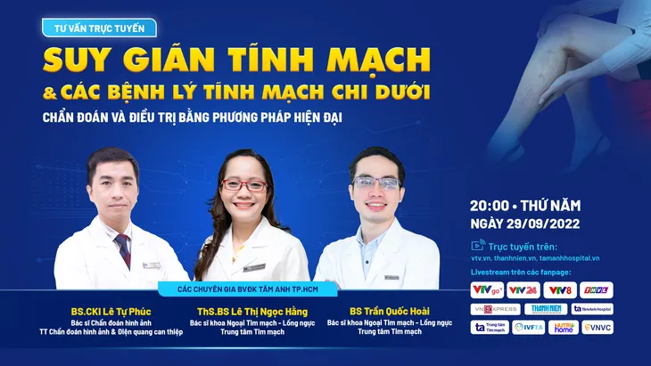 Tư vấn trực tuyến: Chẩn đoán, điều trị suy giãn tĩnh mạch và các bệnh lý tĩnh mạch chi dưới bằng phương pháp hiện đại - Ảnh 1.