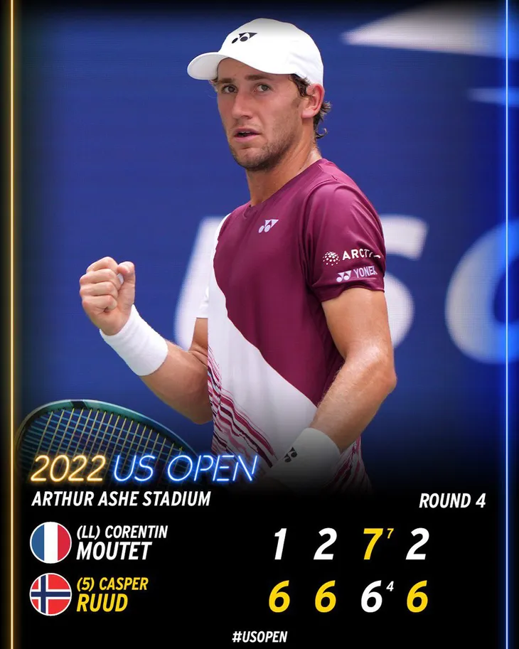 Matteo Berrettini và Casper Ruud gặp nhau tại tứ kết giải quần vợt Mỹ mở rộng 2022 - Ảnh 2. Matteo Berrettini và Casper Ruud gặp nhau tại tứ kết giải quần vợt Mỹ mở rộng 2022 - Ảnh 2.