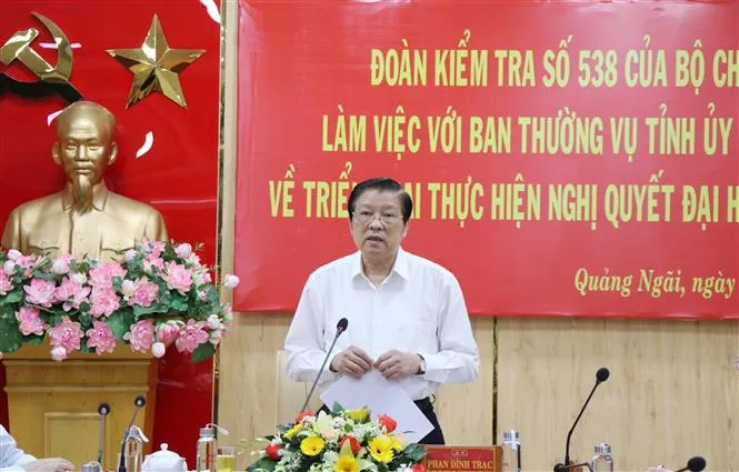 Kiểm tra thực hiện Nghị quyết Đại hội XIII tại một số địa phương, đơn vị - Ảnh 2. Kiểm tra thực hiện Nghị quyết Đại hội XIII tại một số địa phương, đơn vị - Ảnh 2.