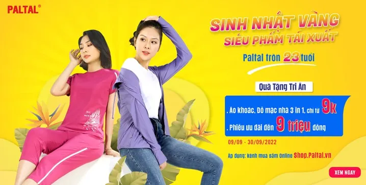Thời trang Paltal tri ân khách hàng nhân dịp sinh nhật lần thứ 23 - Ảnh 1. Thời trang Paltal tri ân khách hàng nhân dịp sinh nhật lần thứ 23 - Ảnh 1.