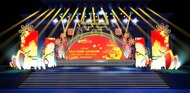 Khai mạc Lễ hội Mai vàng An Nhơn, Bình Định - Ảnh 1. Khai mạc Lễ hội Mai vàng An Nhơn, Bình Định - Ảnh 1.