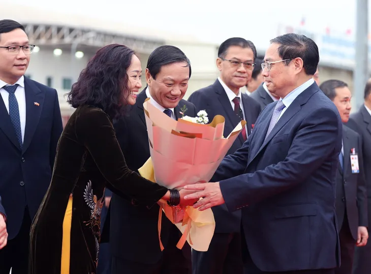 Lễ đón Thủ tướng Phạm Minh Chính thăm chính thức CHDCND Lào - Ảnh 7. Lễ đón Thủ tướng Phạm Minh Chính thăm chính thức CHDCND Lào - Ảnh 7.
