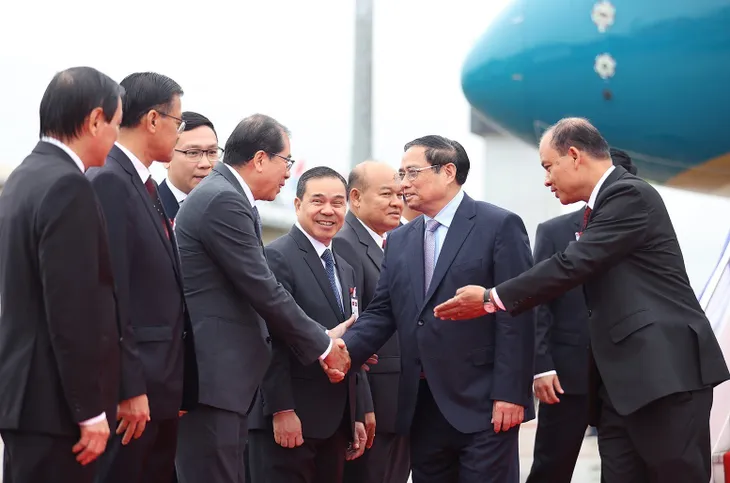 Lễ đón Thủ tướng Phạm Minh Chính thăm chính thức CHDCND Lào - Ảnh 5. Lễ đón Thủ tướng Phạm Minh Chính thăm chính thức CHDCND Lào - Ảnh 5.
