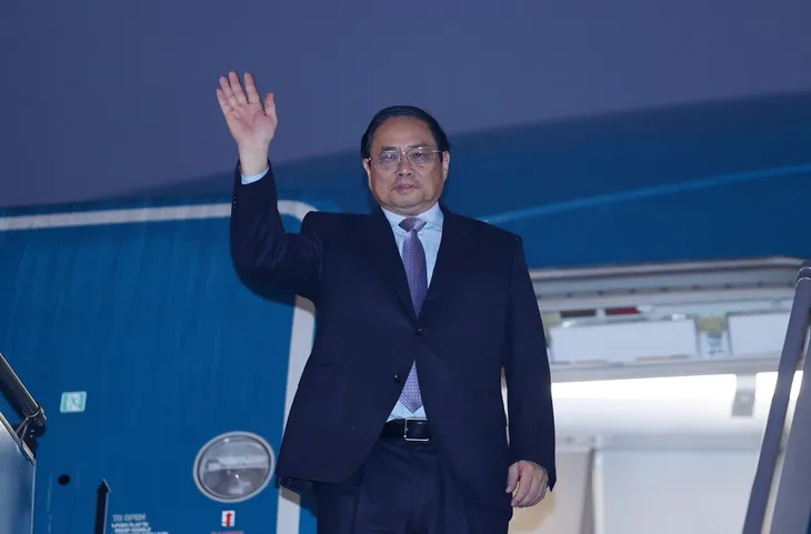 Thủ tướng Phạm Minh Chính lên đường thăm chính thức CHDCND Lào - Ảnh 1. Thủ tướng Phạm Minh Chính lên đường thăm chính thức CHDCND Lào - Ảnh 1.