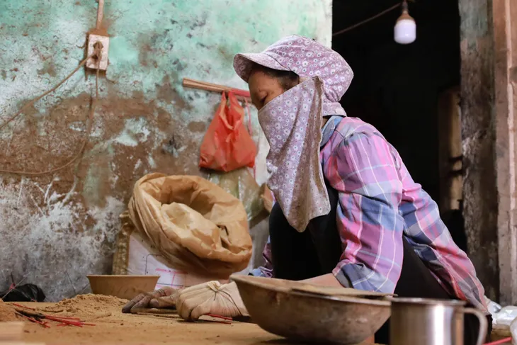 Làng hương Lai Triều tất bật những ngày cận Tết - Ảnh 3. Làng hương Lai Triều tất bật những ngày cận Tết - Ảnh 3.