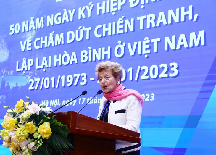 Kỷ niệm trọng thể 50 năm Ngày ký Hiệp định Paris về chấm dứt chiến tranh, lập lại hòa bình ở Việt Nam - Ảnh 4. Kỷ niệm trọng thể 50 năm Ngày ký Hiệp định Paris về chấm dứt chiến tranh, lập lại hòa bình ở Việt Nam - Ảnh 4.