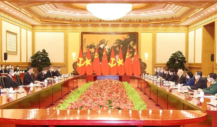 Kỷ niệm 73 năm ngày thiết lập quan hệ ngoại giao Việt Nam-Trung Quốc: Lãnh đạo cấp cao hai nước trao đổi điện mừng - Ảnh 1. Kỷ niệm 73 năm ngày thiết lập quan hệ ngoại giao Việt Nam-Trung Quốc: Lãnh đạo cấp cao hai nước trao đổi điện mừng - Ảnh 1.