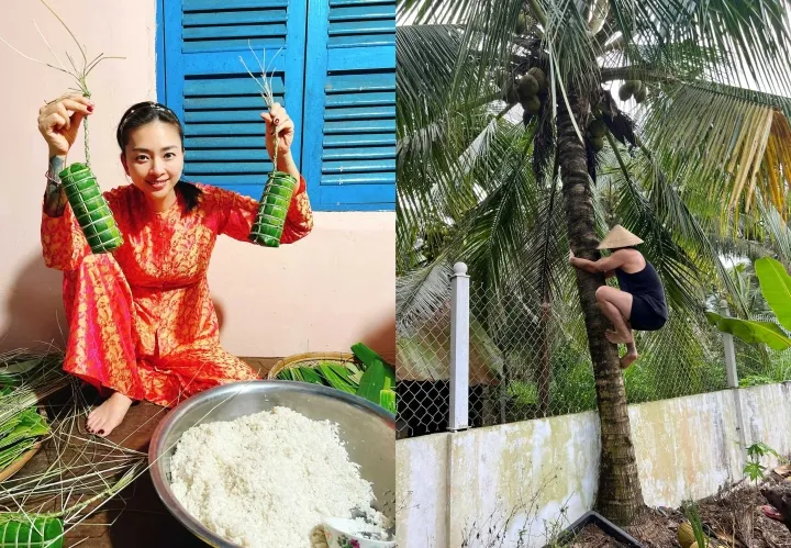 Sao Việt ngày cuối năm: Mỹ Tâm trổ tài gói bánh, loạt mỹ nhân xuống phố mua hoa Tết - Ảnh 9. Sao Việt ngày cuối năm: Mỹ Tâm trổ tài gói bánh, loạt mỹ nhân xuống phố mua hoa Tết - Ảnh 9.