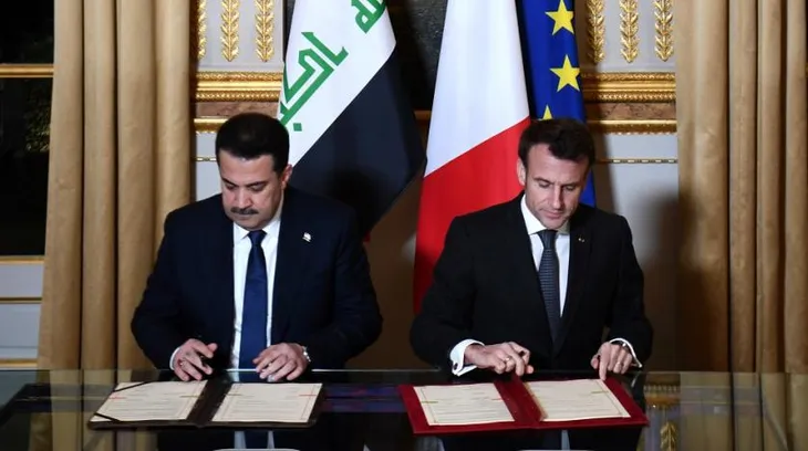 Pháp và Iraq ký thỏa thuận đối tác chiến lược toàn diện - Ảnh 1. Pháp và Iraq ký thỏa thuận đối tác chiến lược toàn diện - Ảnh 1.