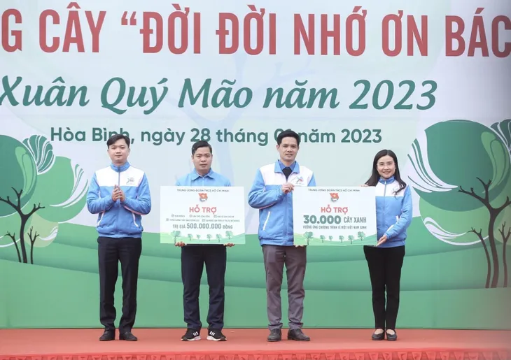 Trung ương Đoàn phát động Tết trồng cây Đời đời nhớ ơn Bác Hồ Xuân Quý Mão - Ảnh 1. Trung ương Đoàn phát động Tết trồng cây Đời đời nhớ ơn Bác Hồ Xuân Quý Mão - Ảnh 1.