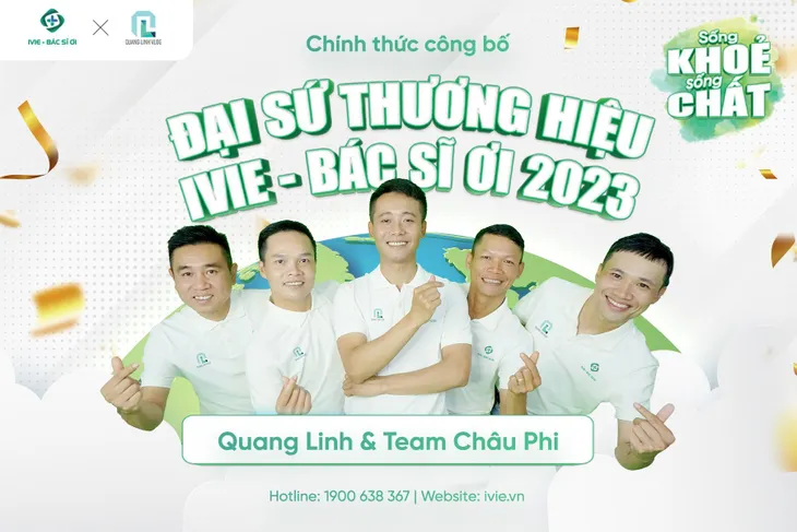 Quang Linh Vlogs và team châu Phi trở thành đại sứ thương hiệu của IVIE - Bác sĩ ơi - Ảnh 3.