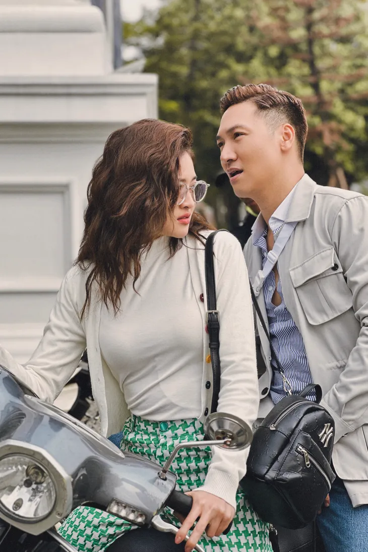 Thùy Anh - Mạnh Trường khổ vì... cảnh hôn mấy tiếng dưới trời rét - Ảnh 1. Thùy Anh - Mạnh Trường khổ vì... cảnh hôn mấy tiếng dưới trời rét - Ảnh 1.