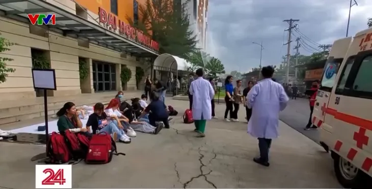 Diễn tập phòng cháy chữa cháy tại các trường Đại học - Ảnh 2. Diễn tập phòng cháy chữa cháy tại các trường Đại học - Ảnh 2.