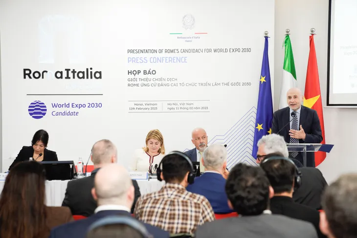 Italy giới thiệu chiến dịch Roma ứng cử đăng cai tổ chức World Expo 2030 tại Việt Nam - Ảnh 2. Italy giới thiệu chiến dịch Roma ứng cử đăng cai tổ chức World Expo 2030 tại Việt Nam - Ảnh 2.