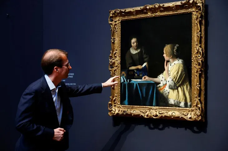 Triển lãm tranh Vermeer lớn nhất từ trước đến nay được khai mạc tại Amsterdam - Ảnh 1. Triển lãm tranh Vermeer lớn nhất từ trước đến nay được khai mạc tại Amsterdam - Ảnh 1.