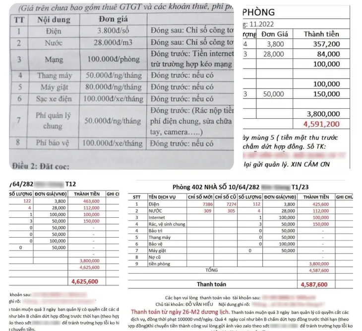 Nhiều chủ nhà trọ thu giá điện quá mức quy định - Ảnh 3. Nhiều chủ nhà trọ thu giá điện quá mức quy định - Ảnh 3.