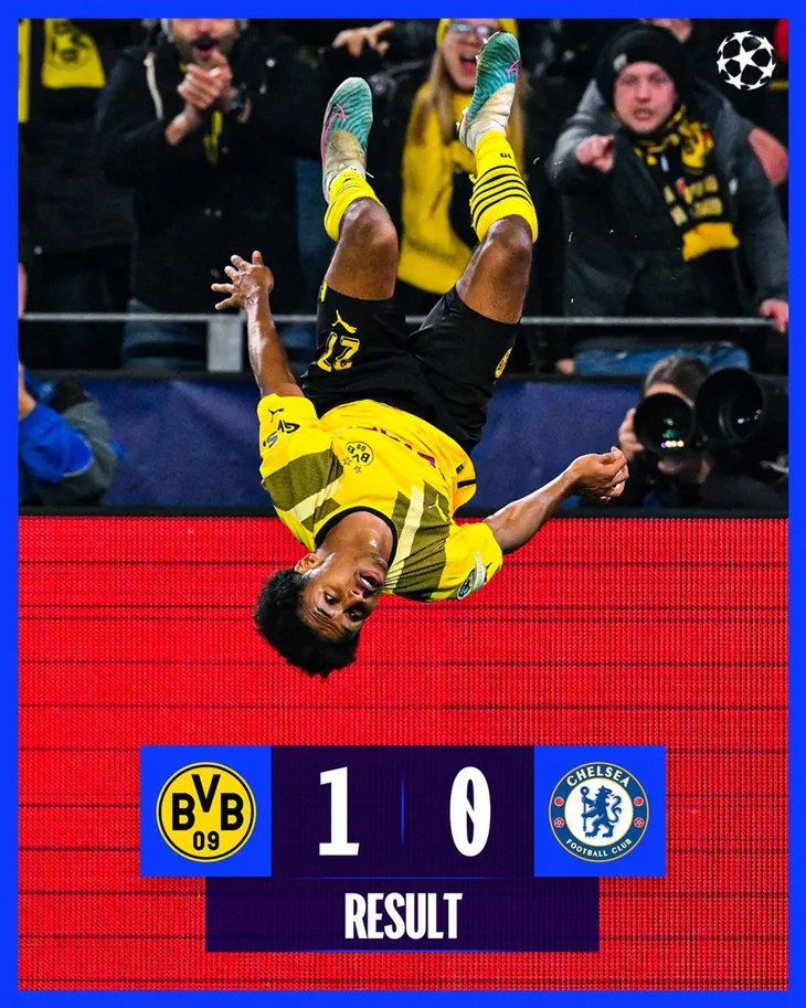 Thắng tối thiểu Chelsea, Dortmund tạo lợi thế ở lượt đi vòng 1/8 Champions League - Ảnh 2. Thắng tối thiểu Chelsea, Dortmund tạo lợi thế ở lượt đi vòng 1/8 Champions League - Ảnh 2.