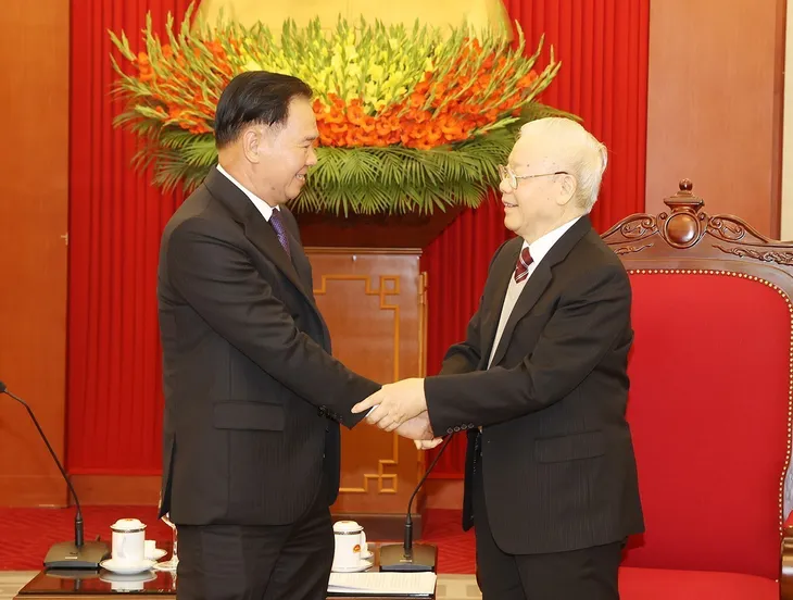Tổng Bí thư: Việt Nam luôn coi trọng mối quan hệ đặc biệt thủy chung với Lào - Ảnh 1. Tổng Bí thư: Việt Nam luôn coi trọng mối quan hệ đặc biệt thủy chung với Lào - Ảnh 1.