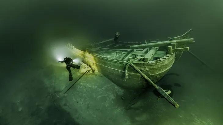 Khám phá bên trong “chiếc thuyền ma” chìm dưới đáy biển Baltic - Ảnh 1. Khám phá bên trong “chiếc thuyền ma” chìm dưới đáy biển Baltic - Ảnh 1.