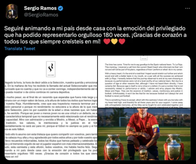 Sergio Ramos chia tay đội tuyển Tây Ban Nha - Ảnh 1. Sergio Ramos chia tay đội tuyển Tây Ban Nha - Ảnh 1.