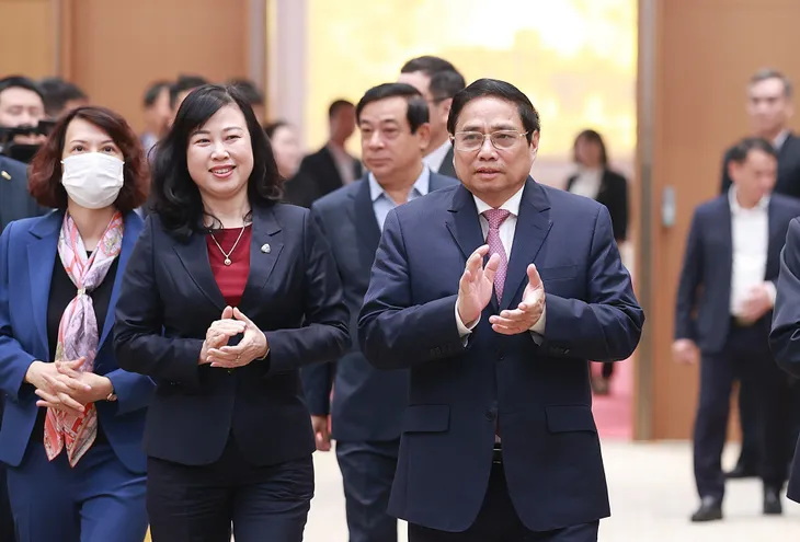 Thủ tướng Phạm Minh Chính: Tiếp tục đồng hành, quan tâm, tạo điều kiện, chia sẻ, ủng hộ ngành Y tế - Ảnh 1. Thủ tướng Phạm Minh Chính: Tiếp tục đồng hành, quan tâm, tạo điều kiện, chia sẻ, ủng hộ ngành Y tế - Ảnh 1.