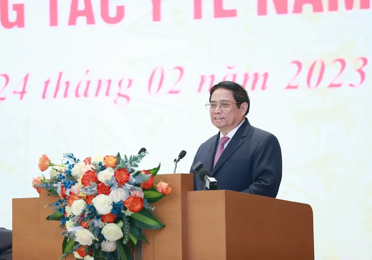 Thủ tướng Phạm Minh Chính: Tiếp tục đồng hành, quan tâm, tạo điều kiện, chia sẻ, ủng hộ ngành Y tế - Ảnh 3. Thủ tướng Phạm Minh Chính: Tiếp tục đồng hành, quan tâm, tạo điều kiện, chia sẻ, ủng hộ ngành Y tế - Ảnh 3.