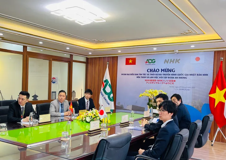 Đại diện Đài truyền hình Quốc gia Nhật Bản NHK thăm và làm việc tại Tập đoàn An Dương - Ảnh 1. Đại diện Đài truyền hình Quốc gia Nhật Bản NHK thăm và làm việc tại Tập đoàn An Dương - Ảnh 1.