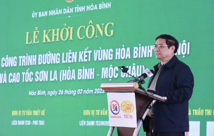 Thủ tướng Chính phủ phát lệnh xây dựng đường liên kết vùng ở tỉnh Hòa Bình - Ảnh 2. Thủ tướng Chính phủ phát lệnh xây dựng đường liên kết vùng ở tỉnh Hòa Bình - Ảnh 2.