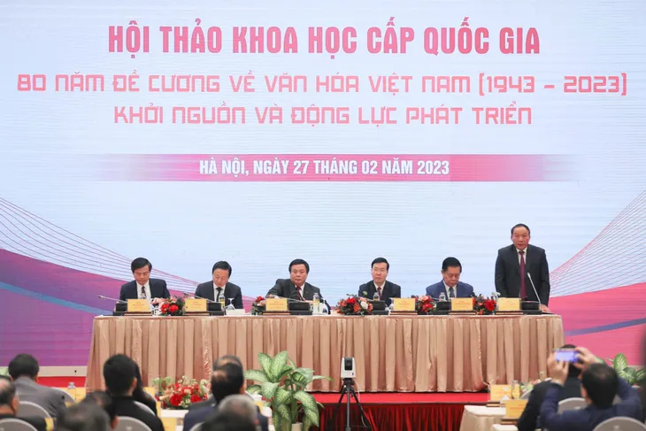 Hội thảo “80 năm Đề cương về Văn hóa Việt Nam (1943-2023) - Khởi nguồn và động lực phát triển” - Ảnh 2. Hội thảo “80 năm Đề cương về Văn hóa Việt Nam (1943-2023) - Khởi nguồn và động lực phát triển” - Ảnh 2.