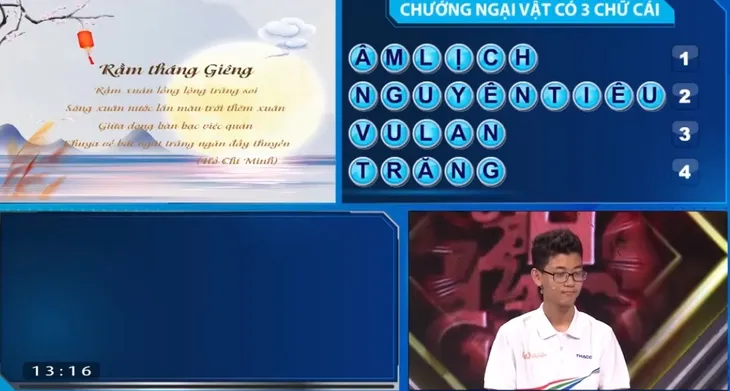 Đường lên đỉnh Olympia 23: Nữ sinh Hà Nội bằng điểm nam sinh Bình Định phút áp chót, cuộc Về đích cực gay cấn - Ảnh 3. Đường lên đỉnh Olympia 23: Nữ sinh Hà Nội bằng điểm nam sinh Bình Định phút áp chót, cuộc Về đích cực gay cấn - Ảnh 3.