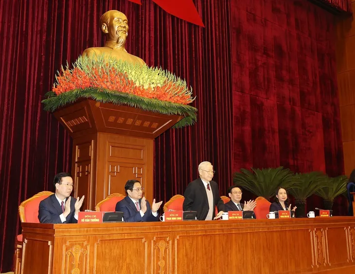 Tổng Bí thư Nguyễn Phú Trọng chủ trì Hội nghị gặp mặt các đồng chí nguyên lãnh đạo Đảng, Nhà nước - Ảnh 1. Tổng Bí thư Nguyễn Phú Trọng chủ trì Hội nghị gặp mặt các đồng chí nguyên lãnh đạo Đảng, Nhà nước - Ảnh 1.
