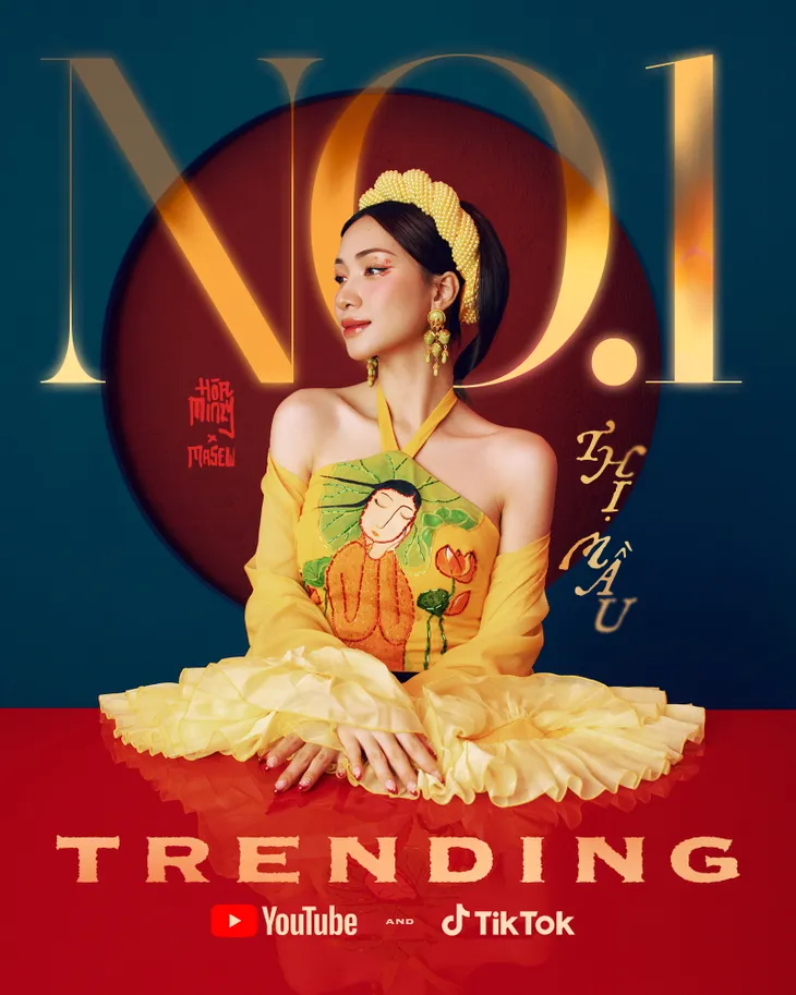 Thị Mầu của Hòa Minzy đạt Top 1 trending Youtube - Ảnh 1. Thị Mầu của Hòa Minzy đạt Top 1 trending Youtube - Ảnh 1.