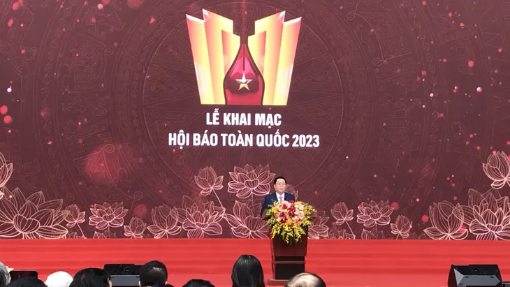 Khai mạc Hội báo toàn quốc 2023 - Ảnh 1. Khai mạc Hội báo toàn quốc 2023 - Ảnh 1.