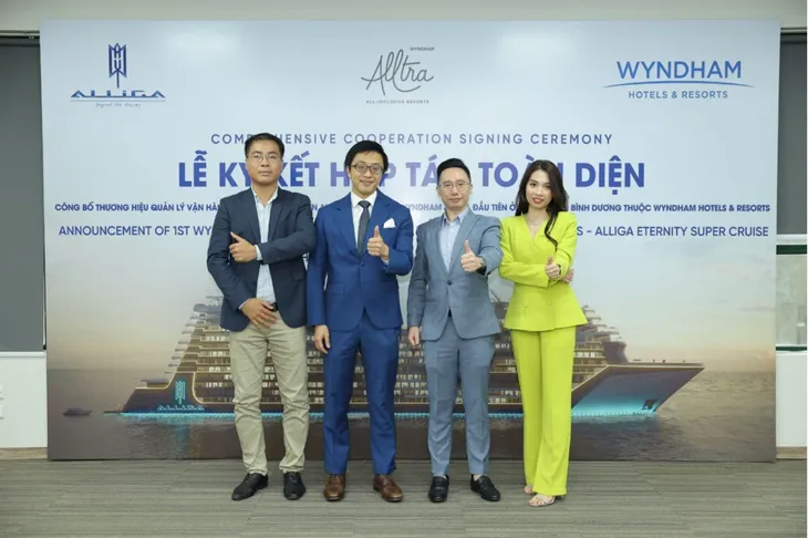 Lễ ký kết hợp tác toàn diện giữa tập đoàn Alliga và Wyndham - Ảnh 2. Lễ ký kết hợp tác toàn diện giữa tập đoàn Alliga và Wyndham - Ảnh 2.