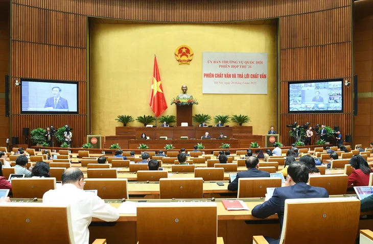Chủ tịch Quốc hội: Phiên chất vấn sẽ khẳng định vị trí, vai trò của ngành tư pháp - Ảnh 2. Chủ tịch Quốc hội: Phiên chất vấn sẽ khẳng định vị trí, vai trò của ngành tư pháp - Ảnh 2.