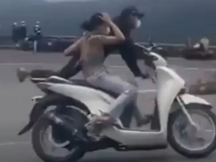 Xác minh xe SH làm “xiếc” trên đèo Hải Vân - Ảnh 1. Xác minh xe SH làm “xiếc” trên đèo Hải Vân - Ảnh 1.