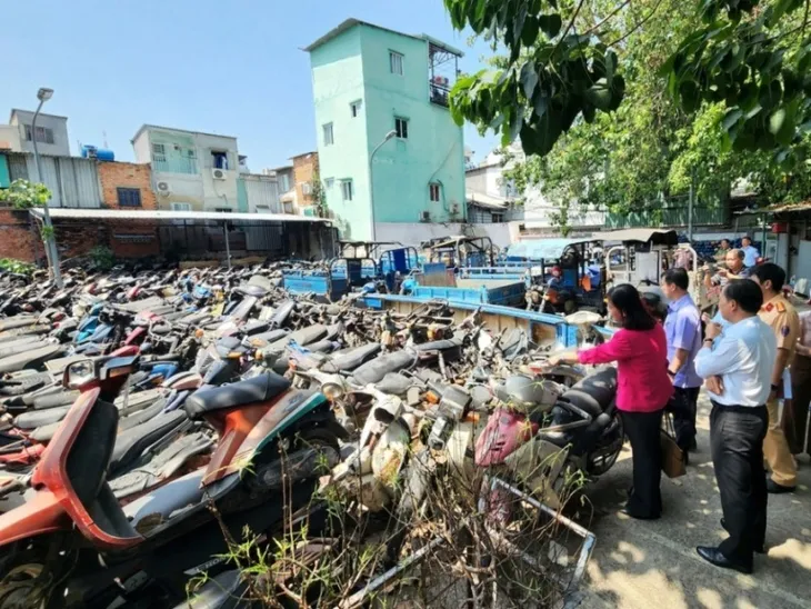 TP Hồ Chí Minh đấu giá xe vi phạm, giá khởi điểm 500.000 đồng/xe - Ảnh 1. TP Hồ Chí Minh đấu giá xe vi phạm, giá khởi điểm 500.000 đồng/xe - Ảnh 1.