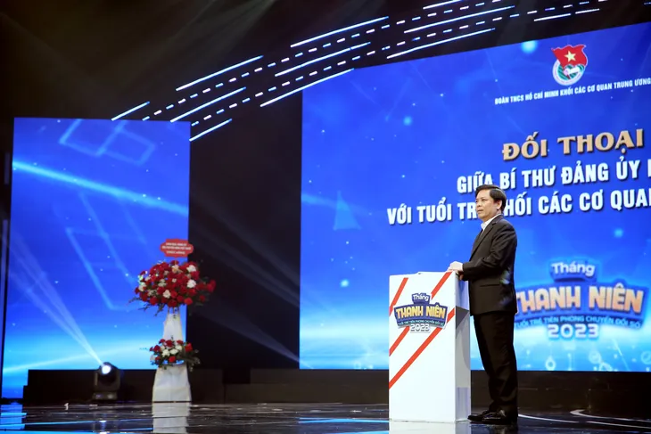 Bí thư Đảng ủy Khối các cơ quan Trung ương đối thoại với đoàn viên, thanh niên tiêu biểu năm 2023 - Ảnh 27. Bí thư Đảng ủy Khối các cơ quan Trung ương đối thoại với đoàn viên, thanh niên tiêu biểu năm 2023 - Ảnh 27.
