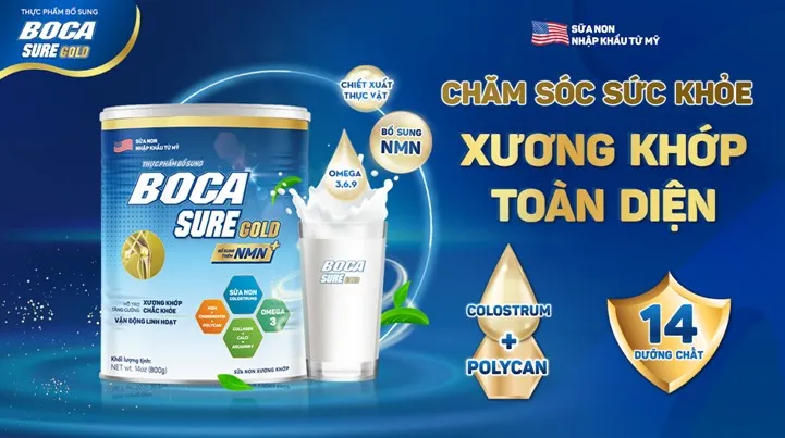 BocaSure Gold hỗ trợ chăm sóc xương khớp và sức khỏe toàn diện cho mọi người - Ảnh 1. BocaSure Gold hỗ trợ chăm sóc xương khớp và sức khỏe toàn diện cho mọi người - Ảnh 1.