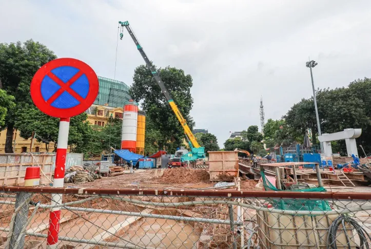 Hoàn trả mặt đường tuyến metro Nhổn - Ga Hà Nội - Ảnh 5. Hoàn trả mặt đường tuyến metro Nhổn - Ga Hà Nội - Ảnh 5.