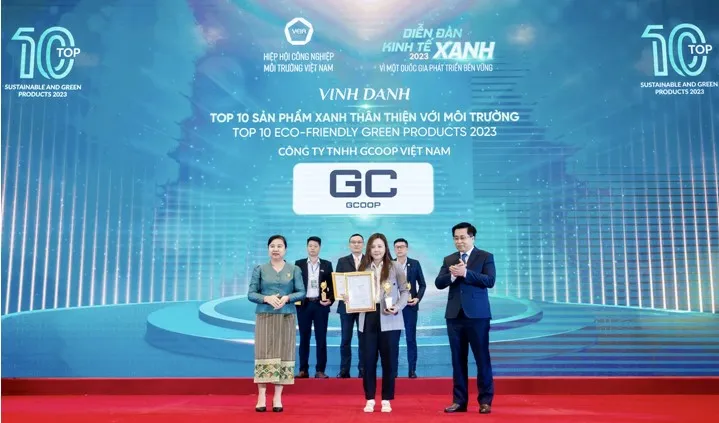 Máy lọc nước ion kiềm Gcoop Hydrogen Plus lọt Top 10 sản phẩm xanh thân thiện với môi trường - Ảnh 1. Máy lọc nước ion kiềm Gcoop Hydrogen Plus lọt Top 10 sản phẩm xanh thân thiện với môi trường - Ảnh 1.